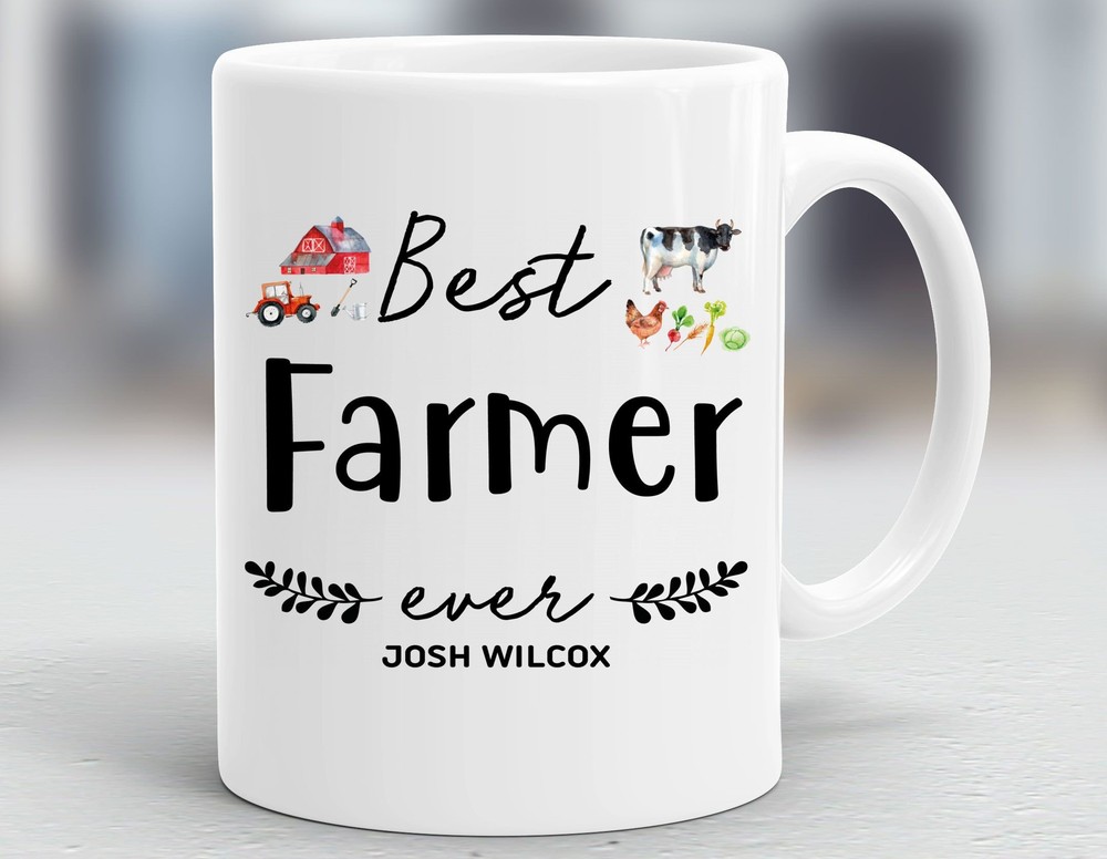 Personalized Farmer Mug Farmer Gift Gift Ideas For Farmer Presents For Farmer