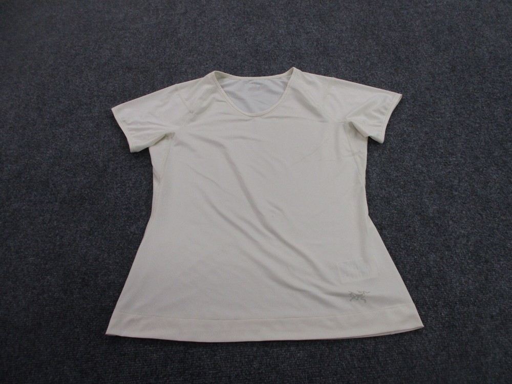 Arcteryx Womens M White Active Stretch Lightweight Shirt for Nurse Sport Gym