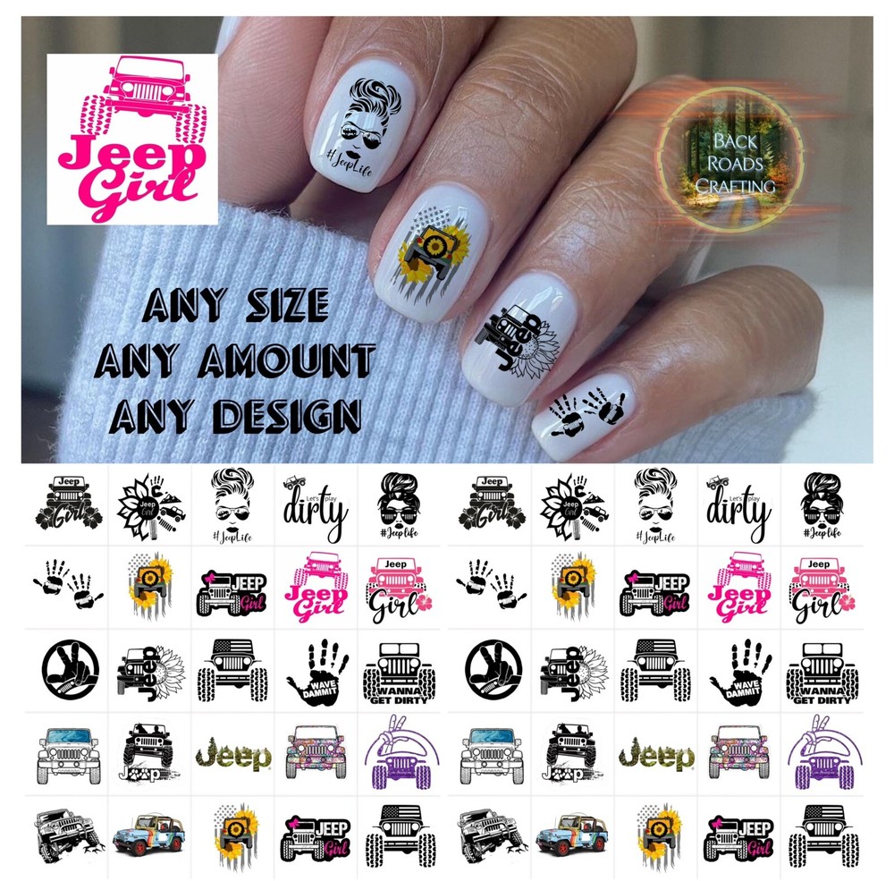 Waterslide Nail Decals Set of 50 Instructions & Bonus