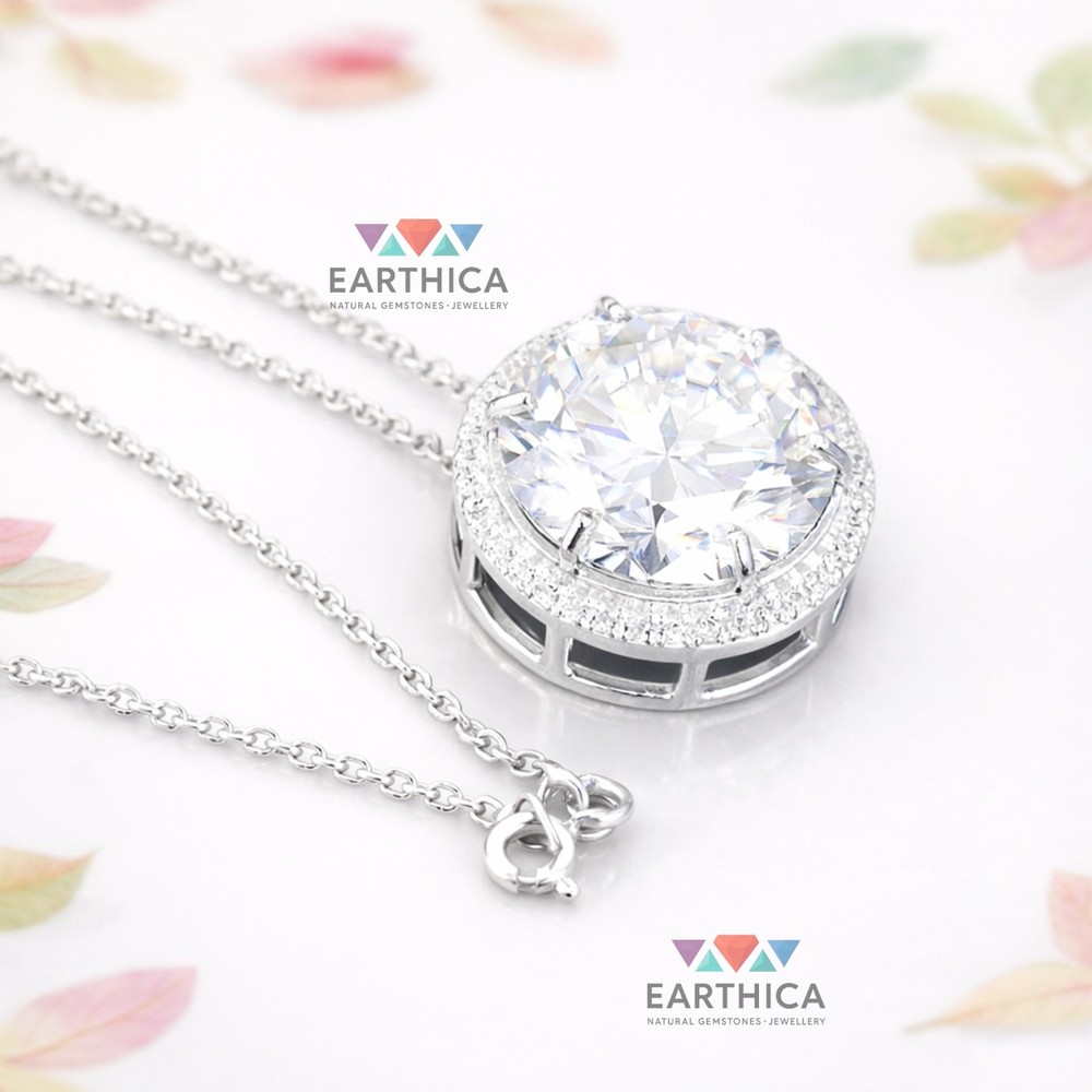 27.35 Ct Certified White Diamond Solitaire Pendant ! FREE Tariffs