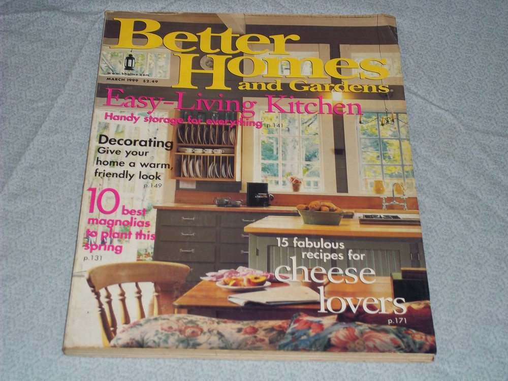 1999 MARCH BETTER HOMES & GARDENS MAGAZINE - EASY LIVING KITCHEN COVER - H 4083