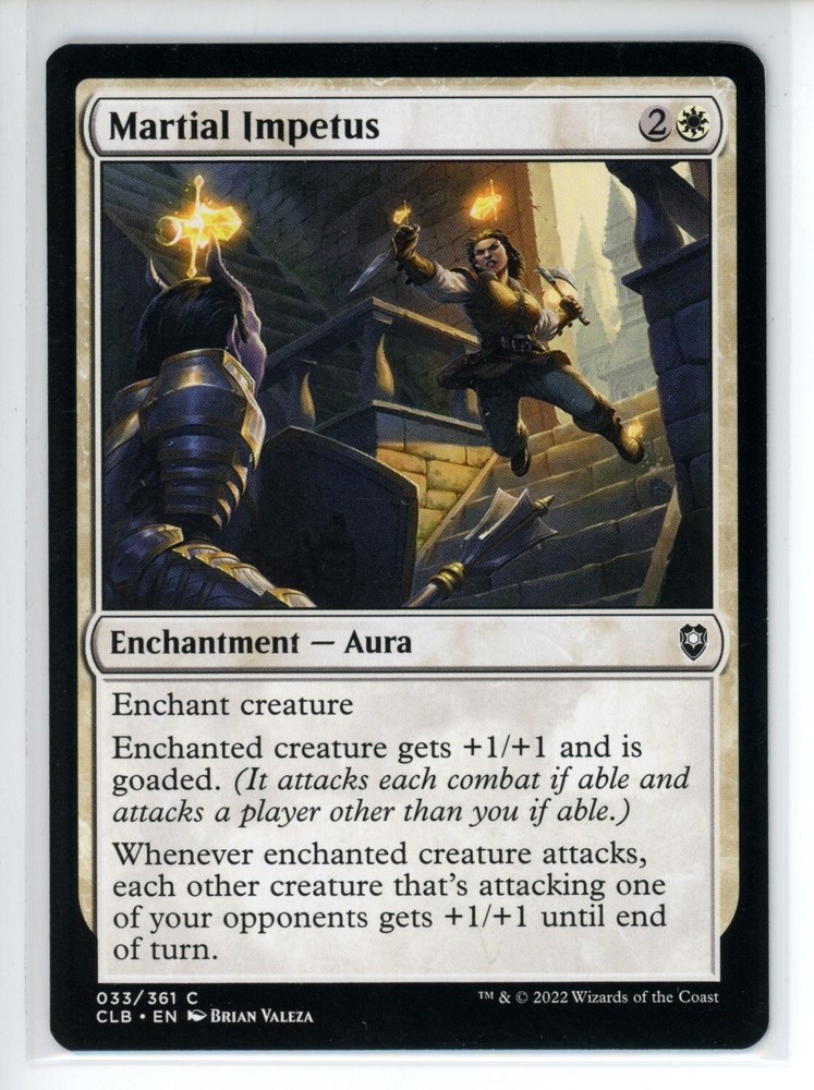 MARTIAL IMPETUS Battle for Baldur's Gate #33 CLB(NM+)(MTG)