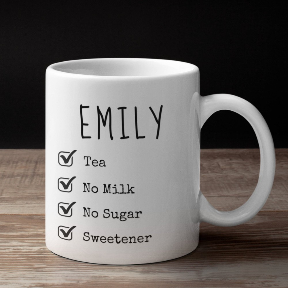 Personalised Name Drink Ingredients Mug Work Gift Office Mugs Workplace Employee