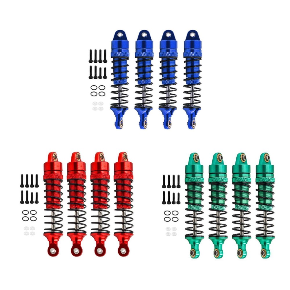 4 Pieces RC Shock Absorbers Kit Replace Accessories for D90 7665 1/18 RC