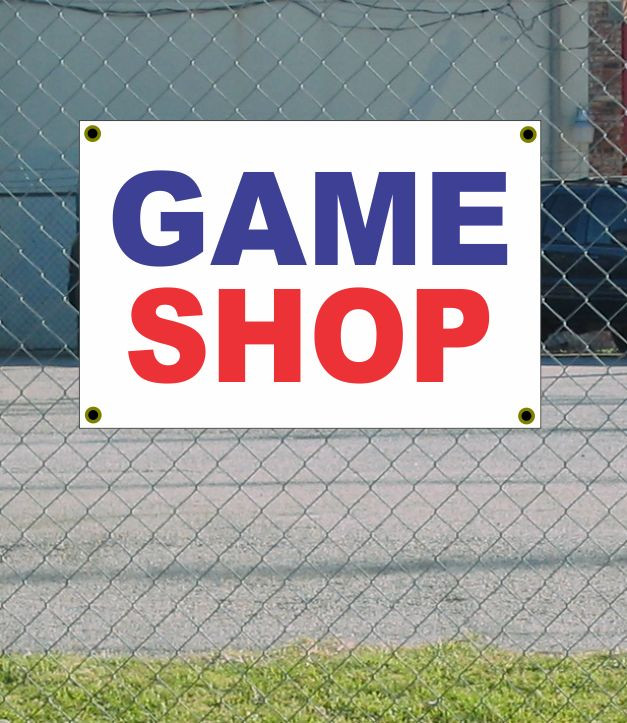 2x3 Red White Blue Game Shop Banner Sign New Discount Size Price
