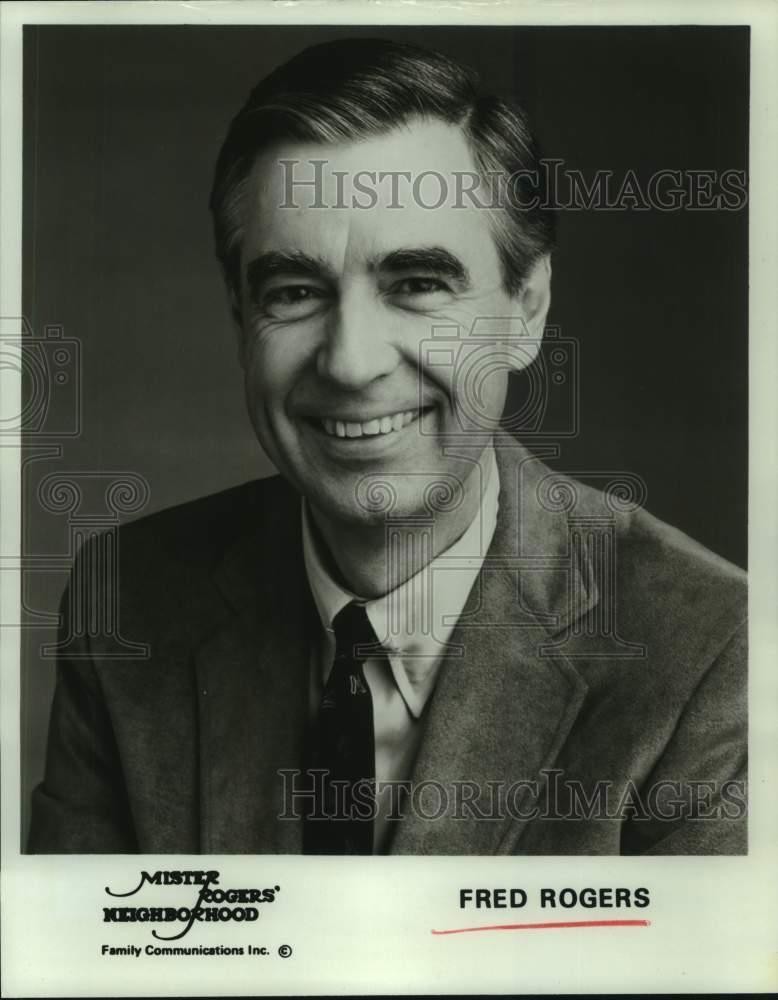 Press Photo Host of Mister Rogers' Neighborhood, Fred Rogers - lrp15922