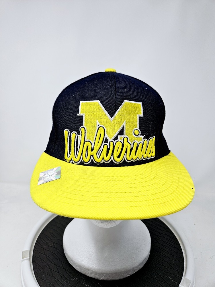 Michigan Wolverines Top Of The World Script Snapback Hat Used FAST SHIPPING