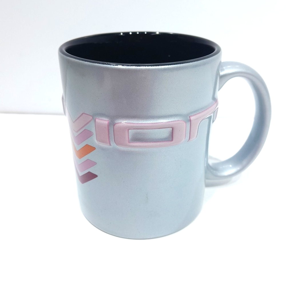 Alton Towers Oblivion Ride Mug - 2003 - Grey - Rare -Don't Look Down - UNUSED