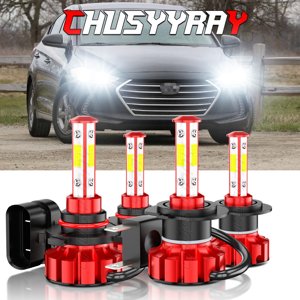 For 2016-20 Hyundai Ioniq Hybrid Blue Hatchback 4-Door 1.6L LED Headlight Bulbs