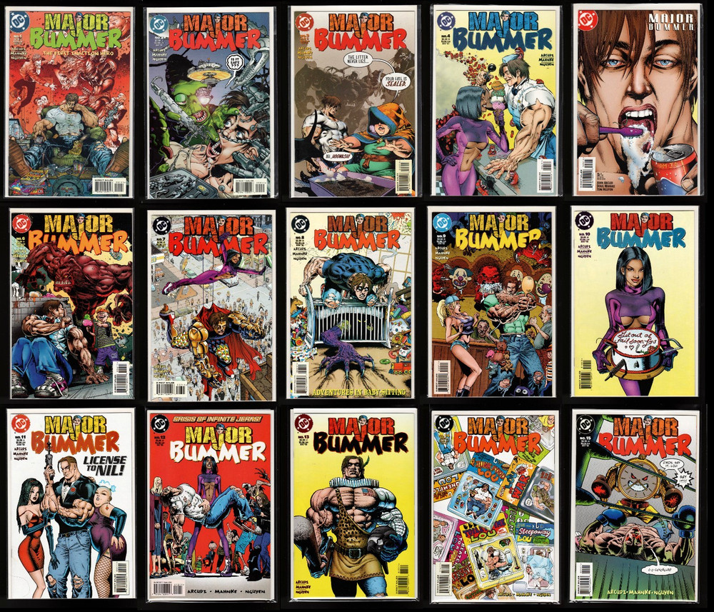 Major Bummer #1-15 (9.6/9.8 Nm+/Mt Avg) Complete Set Dc 1997-1998 Cgc 'Em!