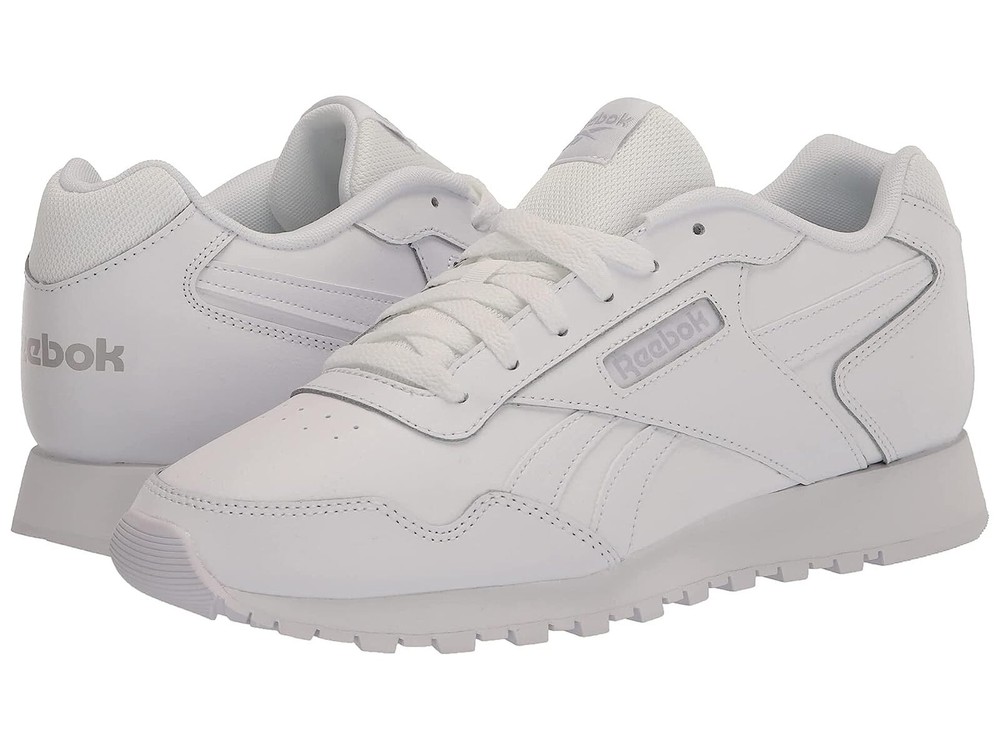 New Reebok Glide Classic Leather Athletic Shoes in White Gray - Men's Size 7