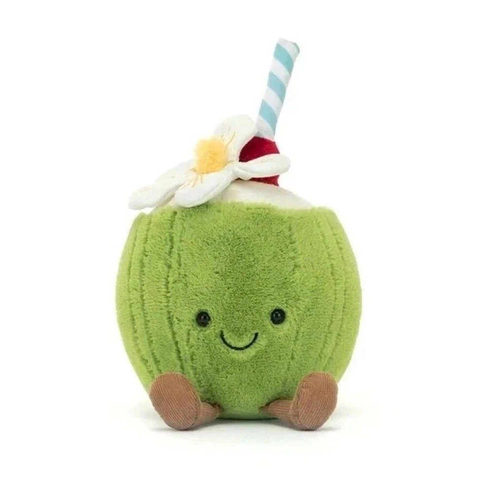 Cute Coconut Plush Toy Soft Stuffed Doll 15cm Kids Gift