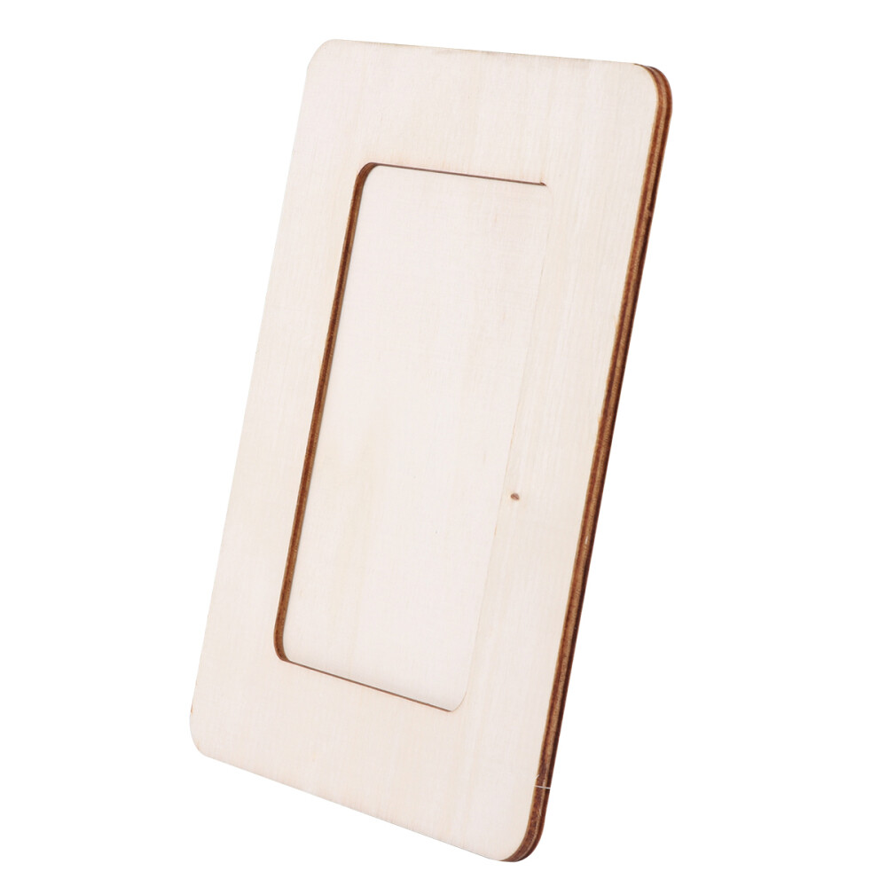 4 Unfinished Wood DIY Picture Frame Kit for Creative Crafting  