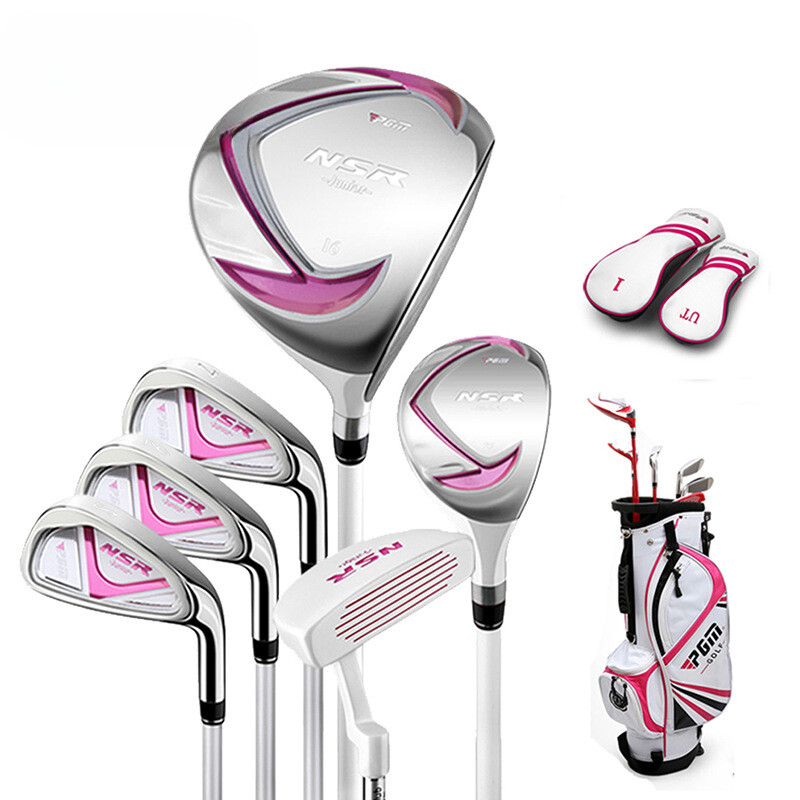 Children's Golf Clubs Set Right Hand with Bag Headcover Gift Girls Lightweight