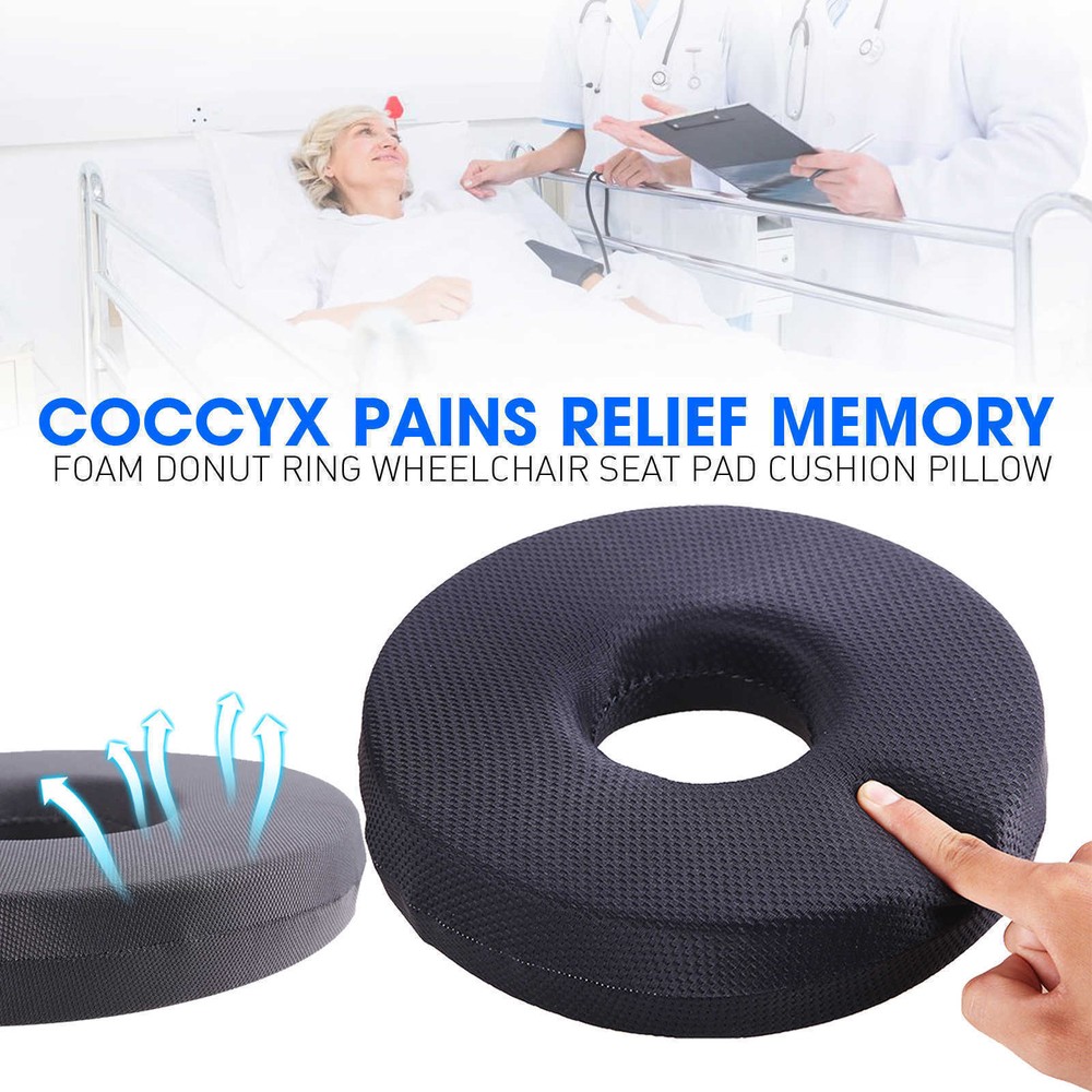 Coccyx Pains Relief Foam Donut Ring Wheelchair Seat Pad Cushion Pillow um