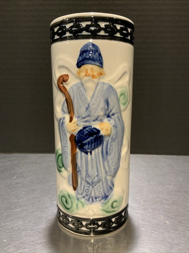 Экзотическая винтажная кружка Orchids of Hawaii Tiki R-92 Old Wise Man