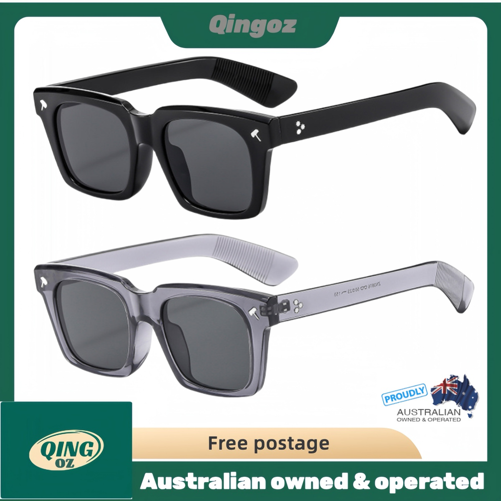 Men's Women's Fashion Square Vintage Retro Sunglasses UV400