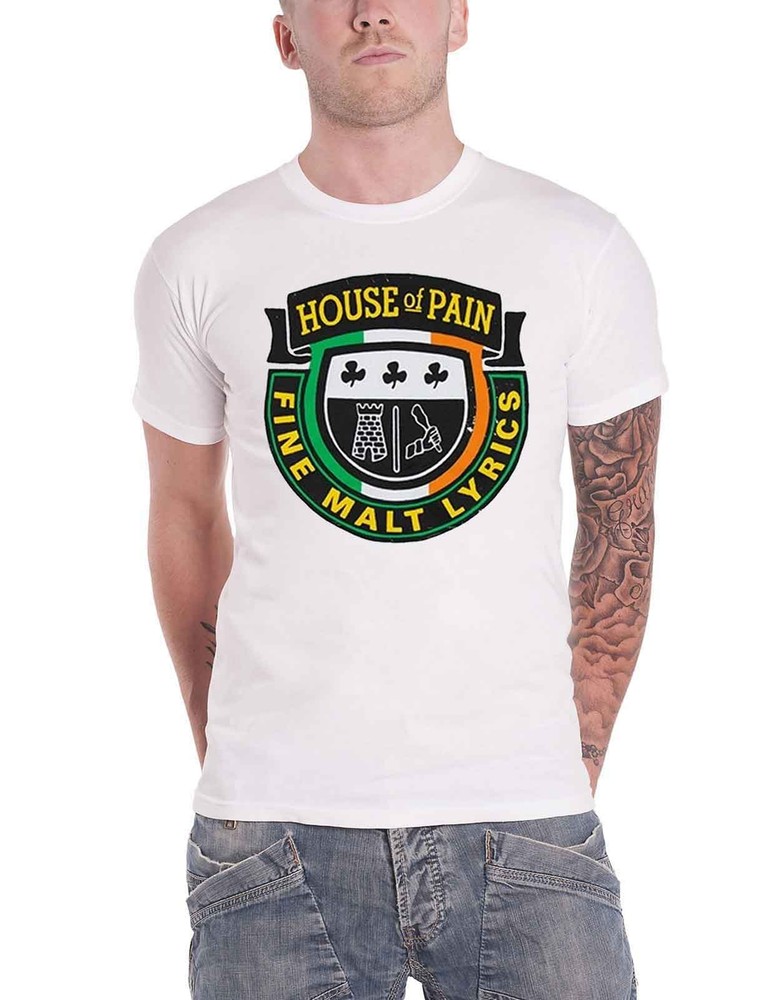 House of Pain Fine Malt Band Logo Official Unisex White T-Shirt