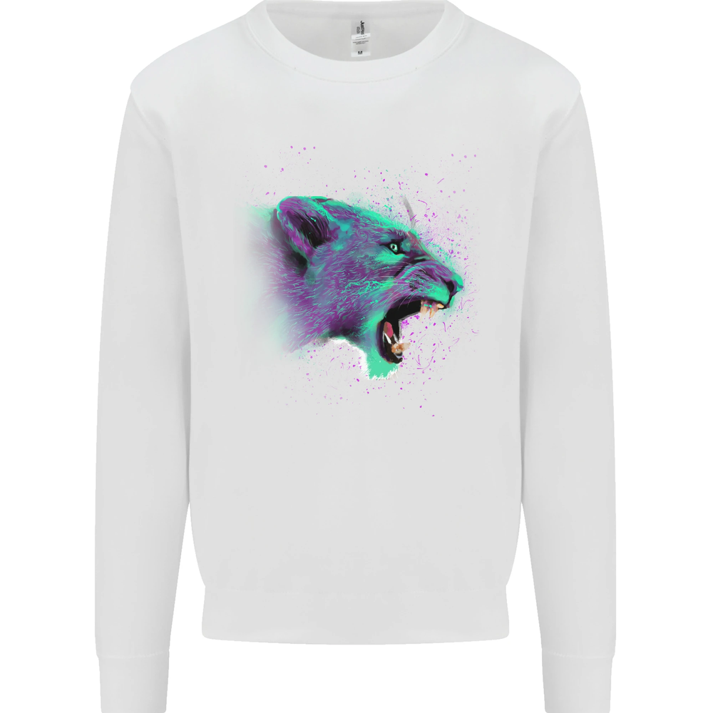 A Watercolour Lion Mens Sweatshirt Jumper