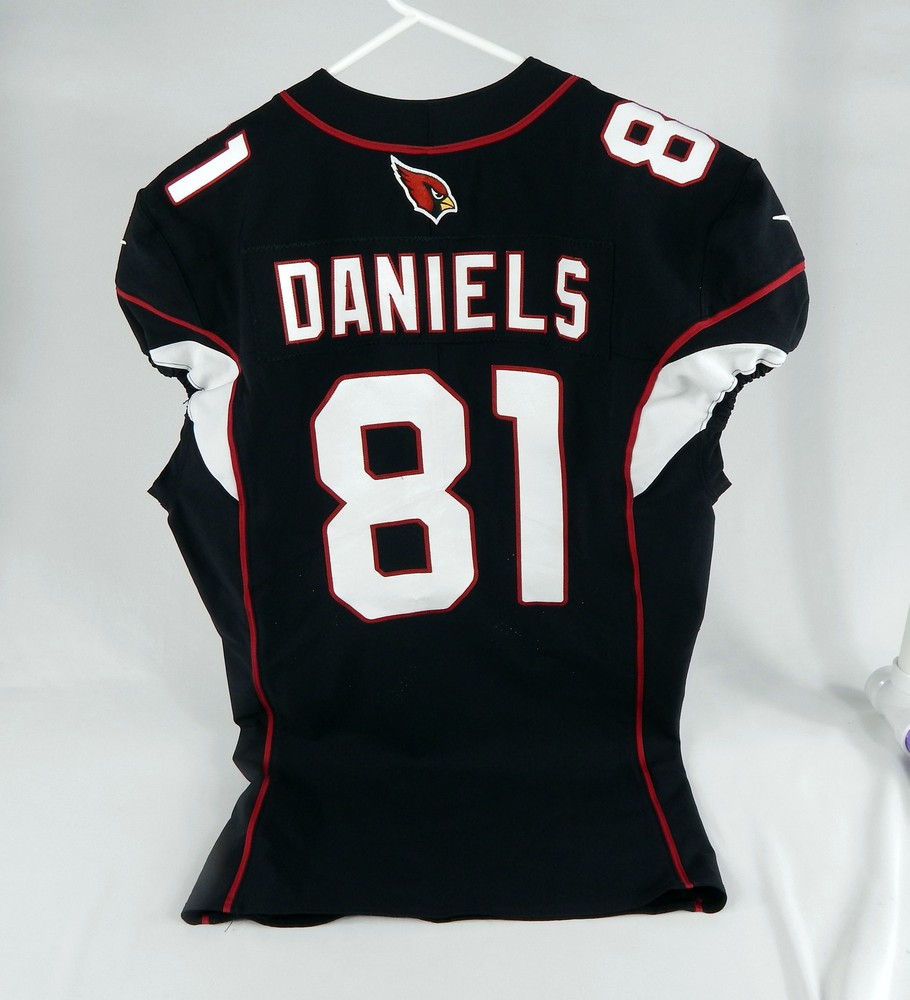 2017 Arizona Cardinals  Darrell Daniels #81 Game Issued Black Jersey 44+4