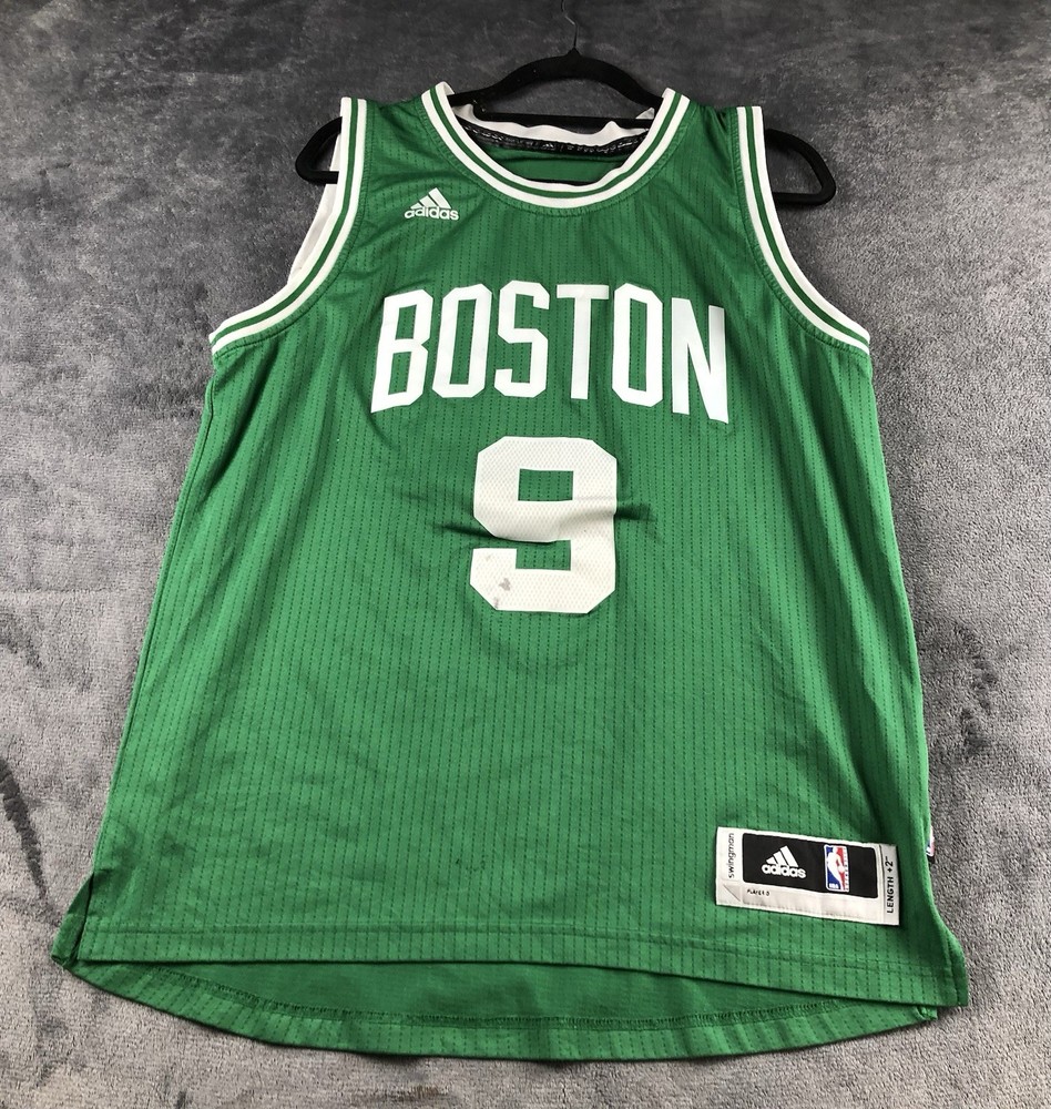 Adidas Boston Celtic Basketball Jersey Size Medium Green NBA Rajon Rondo 9
