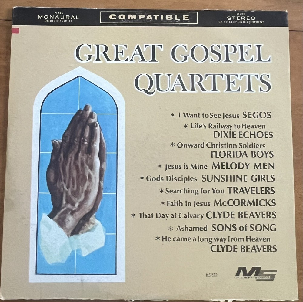 The Great Gospel Quartets Music Compilation Vinyl LP 66G