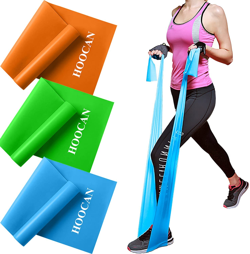 Elastic Resistance Bands Set for Recovery, Physical Therapy, and Yoga Workouts