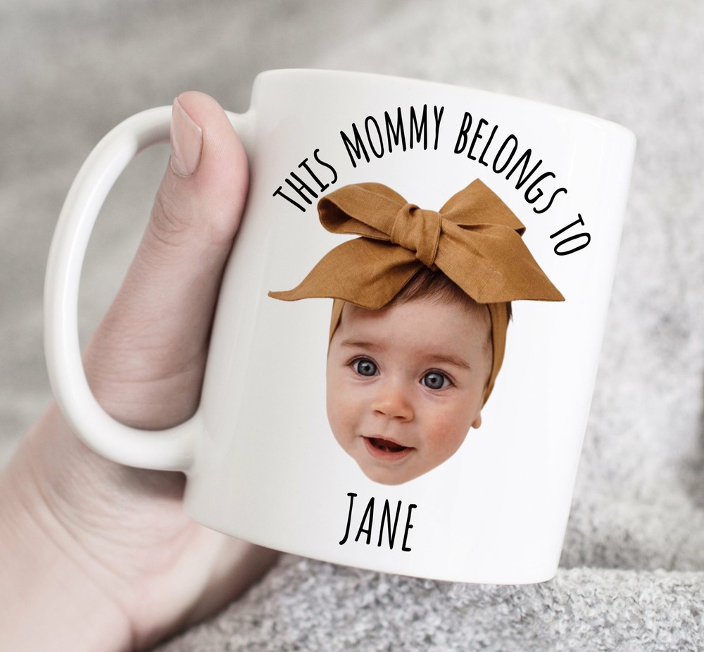 This Mommy Belongs To Mug Custom Photo Mugcoffee Mug Mommy's Gift Gift For Mommy