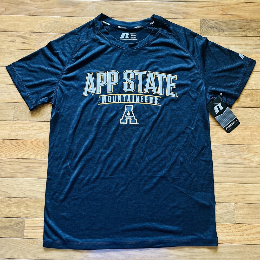 NCAA Appalachian App State Mountaineers Black College T-Shirt Men’s Size M NEW