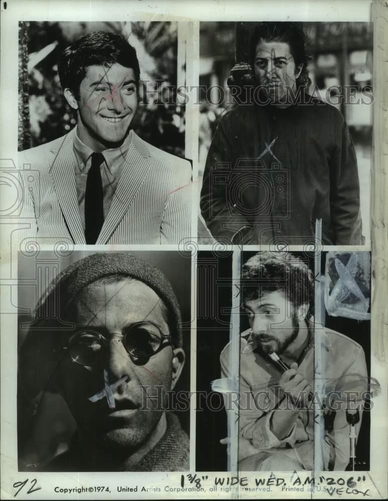 1974 Press Photo Actor Dustin Hoffman As Comedian Lenny Bruce In 