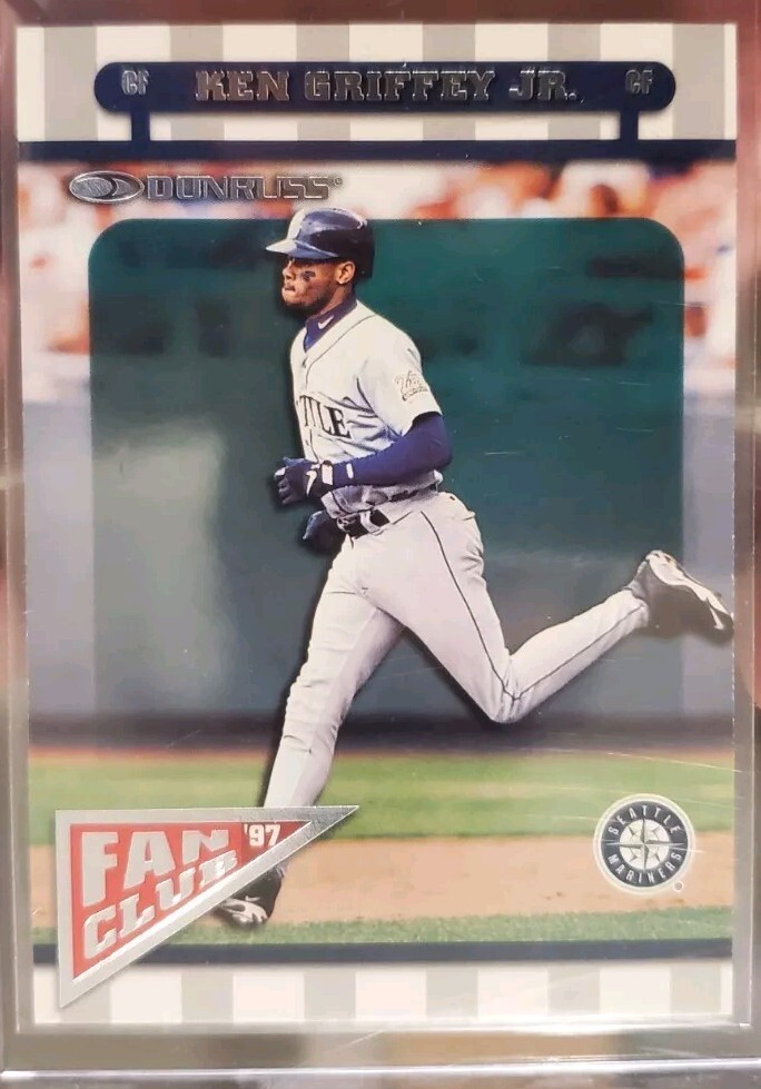 Ken Griffey Jr. 1997 Donruss “Fan Gear” Card #156, Seattle Mariners MLB HOF’er