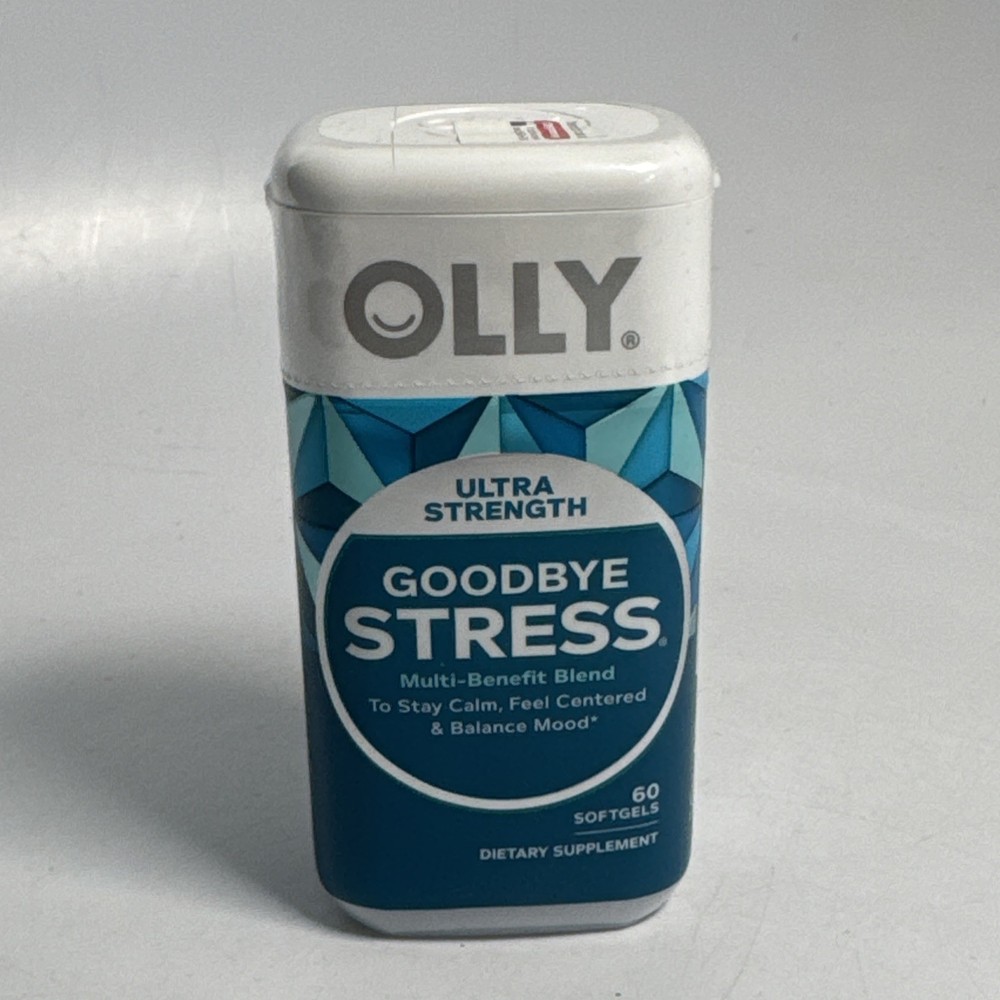 Olly Goodbye Stress Ultra 60 Softgels with Powerful Stress-Relief Blend  