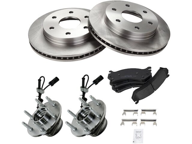 Front Brake Pad Rotor Wheel Hub Kit for Chevy Avalanche 1500 2002-2006 87ZKPQ