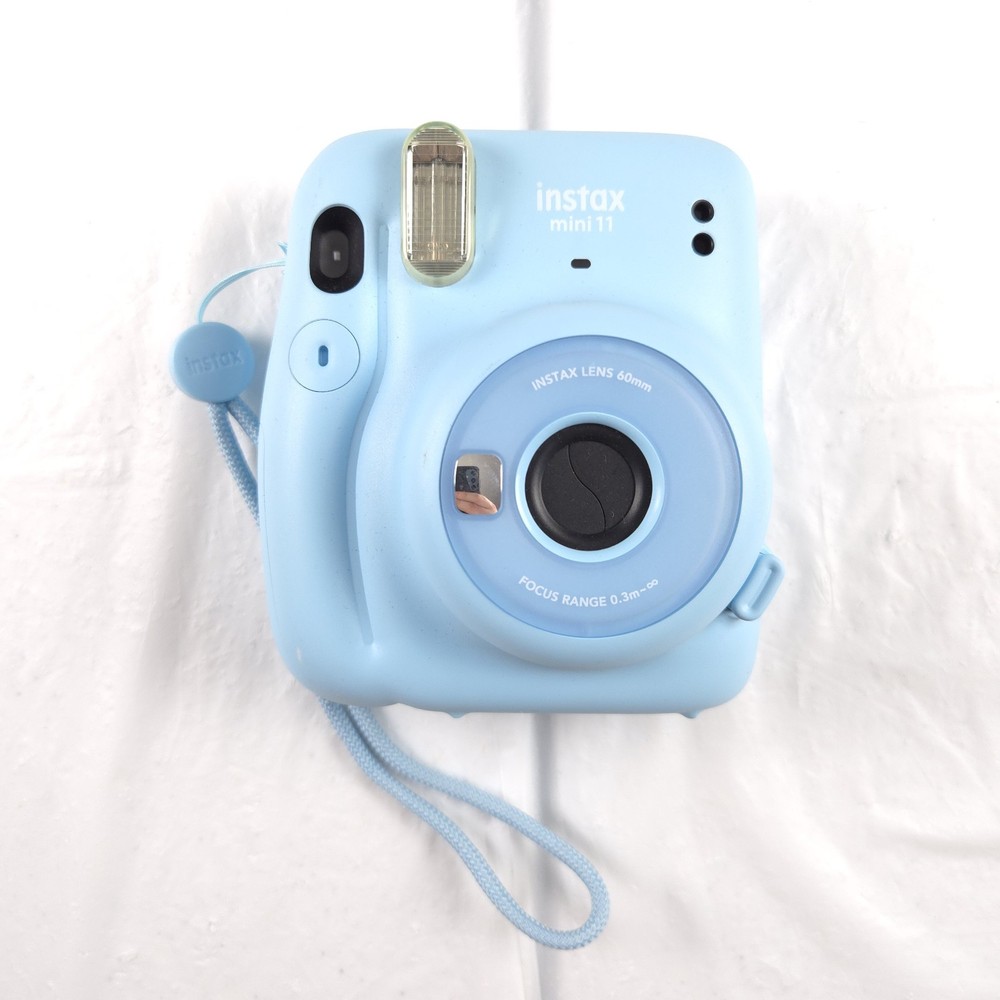 Fujifilm Instax Mini 11 Instant Camera Sky Blue Tested Working
