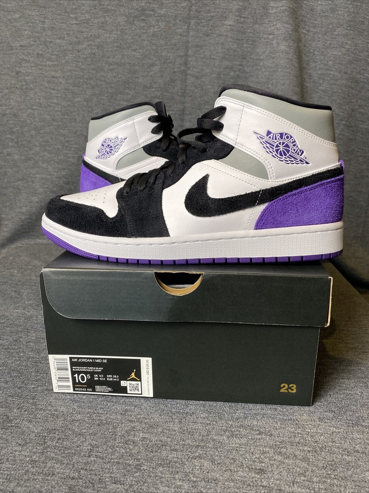 Air Jordan 1 Mid SE Retro Sneaker in Purple