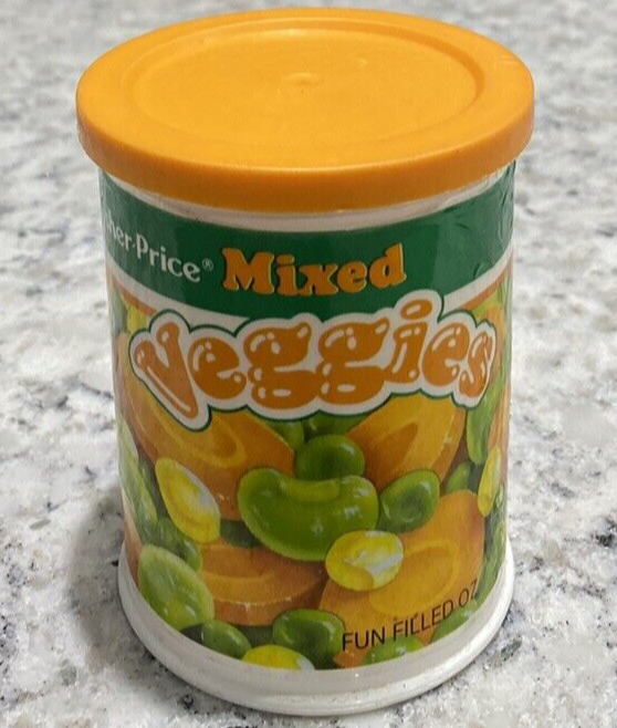 Fisher Price Mixed Veggies Can Pretend Play Food Preschool Toddler Toy Vegetable