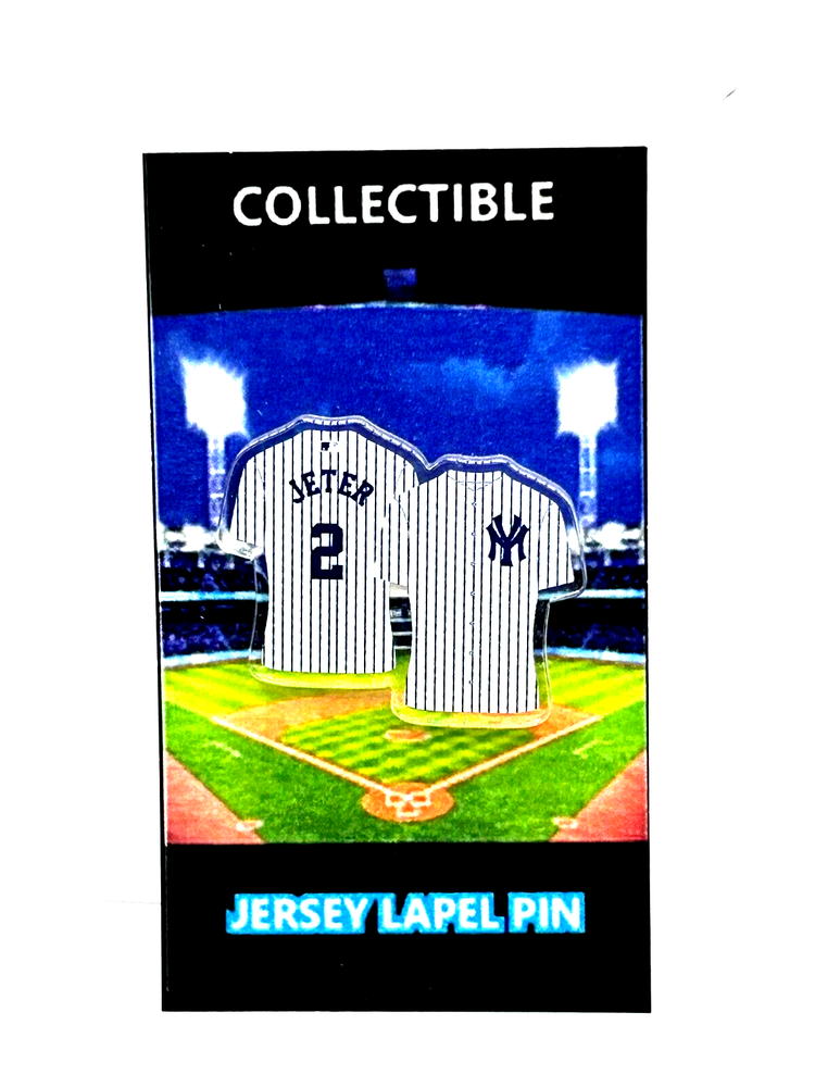 New York Yankees Derek Jeter jersey lapel pin-RETRO Collectible-FREE SHIP