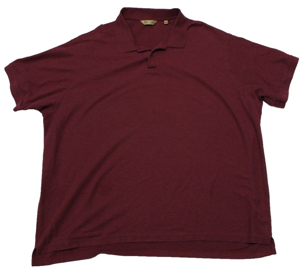 Roundtree & Yorke Gold Label Men's Polo Shirt Size 4XT Maroon Short Sleeve