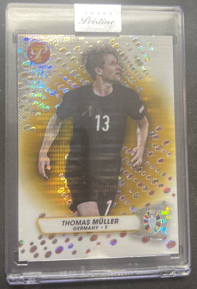 2023 Topps Pristine UEFA Road To Euro 2024 #68  Thomas Muller Gold Pristine #/50