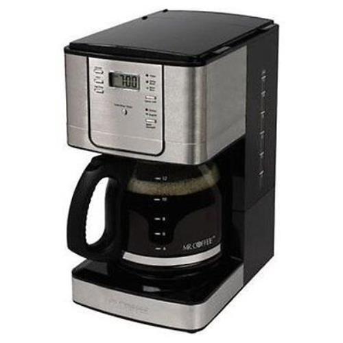 Mr. Coffee JWX31RB 12-Cup Programmable Coffeemaker Stainless Steel - Open Box