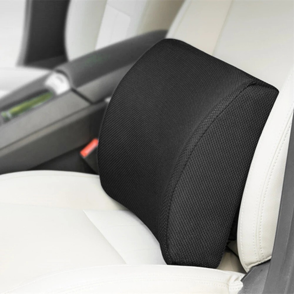 Car Lumbar Support Cushion Memory Foam Waist Pillow Auto Seat Back Cushion Home