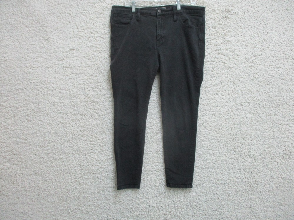 Madewell Roadtripper Skinny Jeans for Women Size 33 Black Stretch Dark Wash