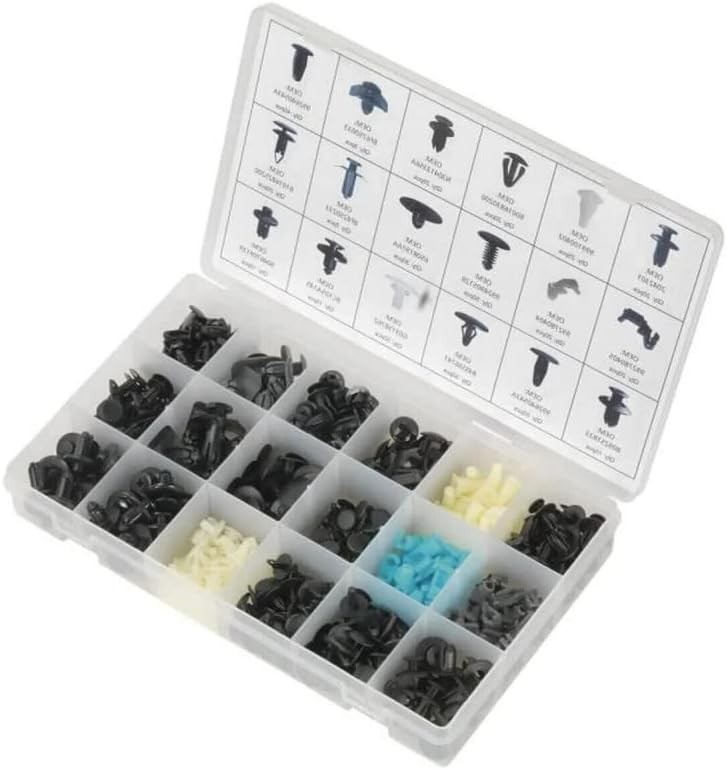 475 Pcs Plastic Rivets Fastener Fender Car Bumper Wheel Push Pin Clip For Mazda