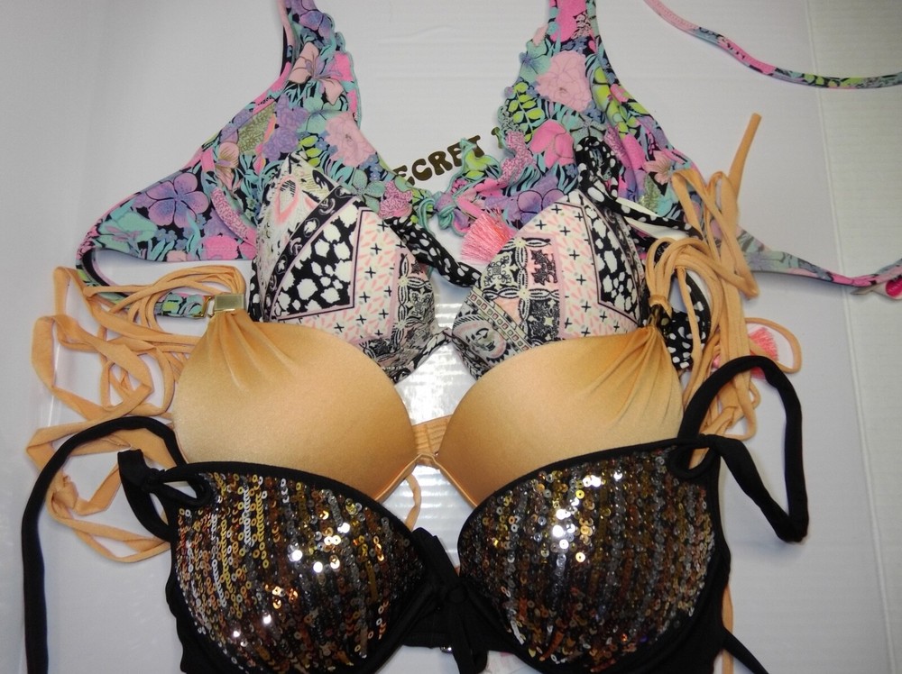 Victoria Secret Medium Push Up Halter Bikini Top