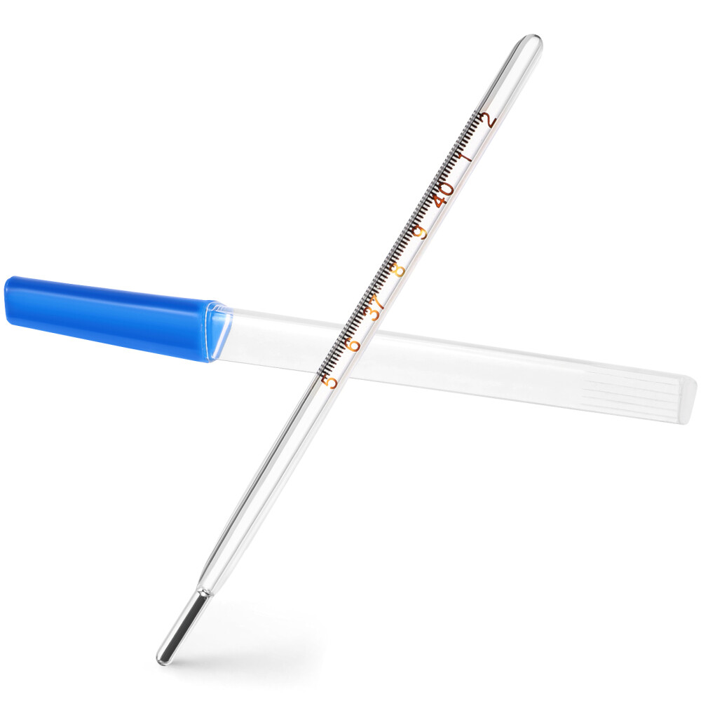 1-3X Glass Mercurial Temperature Thermometer Oral Medical Kids Adults Clinical
