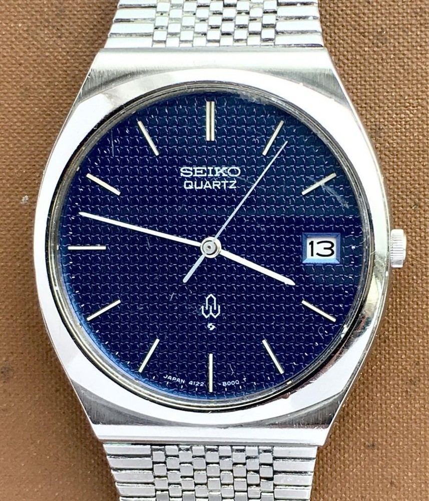 Seiko Quartz 4122-8000 Watch Fully Functional and Tested