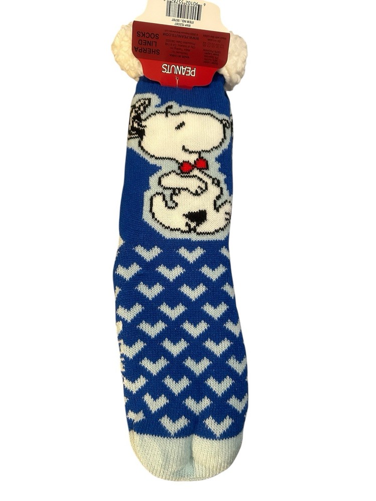 Kids Sherpa Lined Socks  PEANUTS Socks  New with Tag