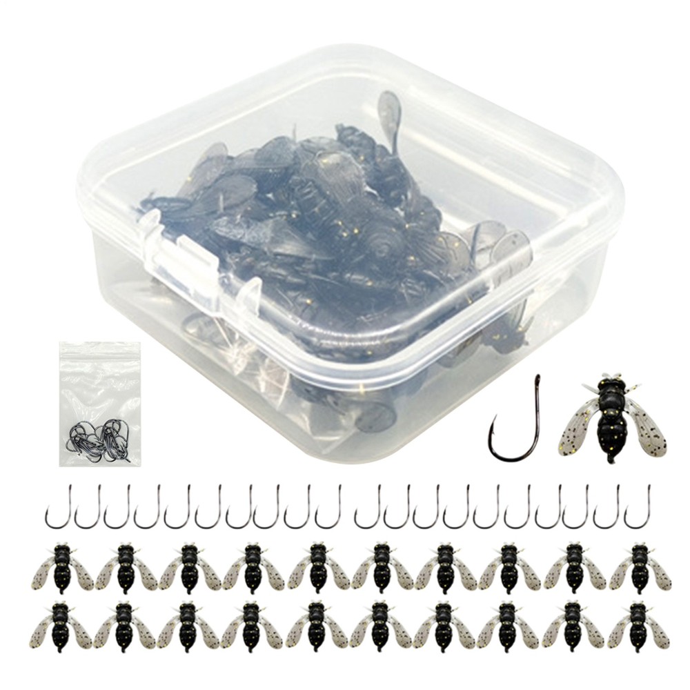 20PCS Fly Fishing Lures with Hooks – Realistic Fish Attractant Bait for Trout Bass