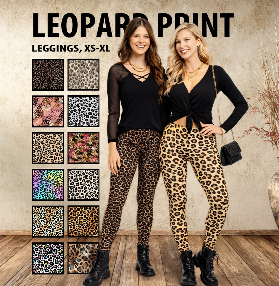 Women's Leopard Leggings #1 – Big Cat Animal Print Pants