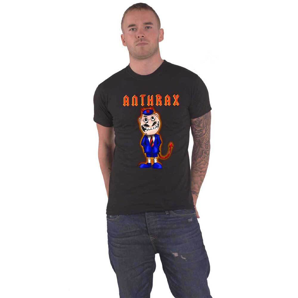 Anthrax Black TNT Devil Uniform Cartoon Official Men's T-Shirt